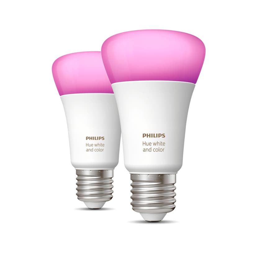 Philips Hue White and Color Ambiance E27 2-pack