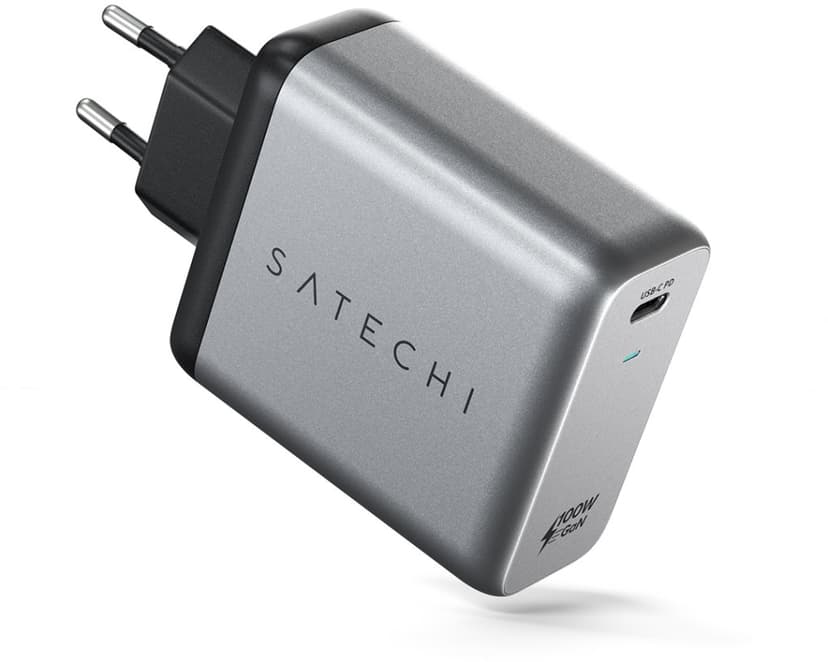 Satechi ST-UC100WSM - 100W GaN PD-lader med USB-C-uttak