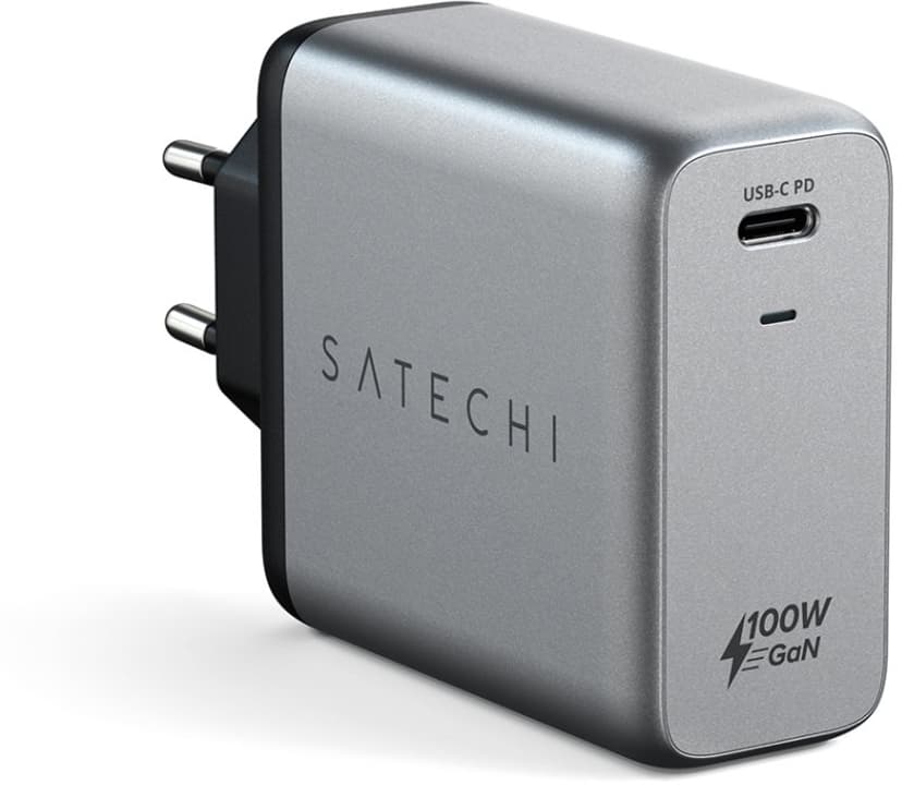 Satechi ST-UC100WSM - 100W GaN PD-laturi USB-C-liitännöillä varustettuna