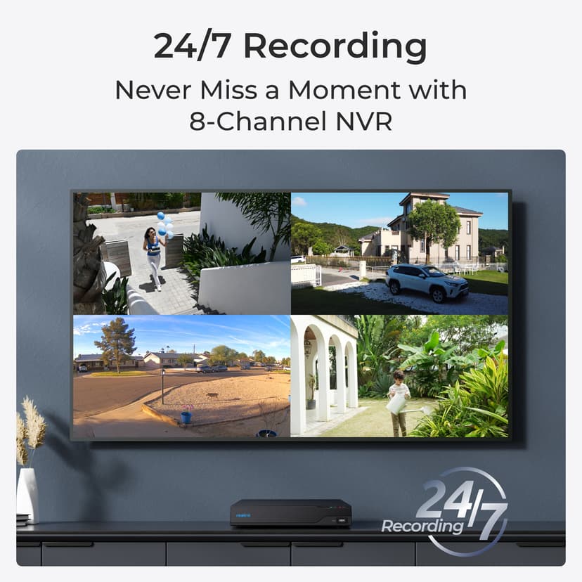 Reolink NVS8 8-Channel 4K UltraHD PoE Video Recorder (NVR)
