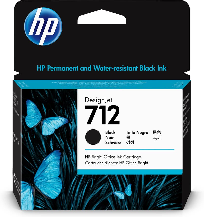 HP Inkt Zwart 712 80ml