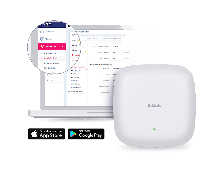 D-Link AX1800 1800 Mbit/s Vit Strömförsörjning via Ethernet (PoE) stöd