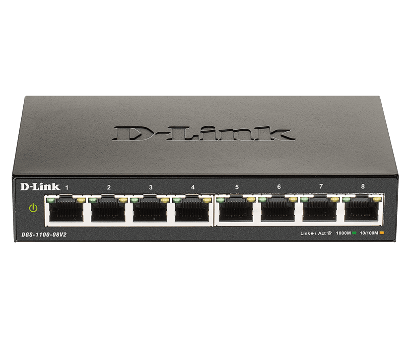 D-Link DGS 1100 v2 8-Port Smart Switch