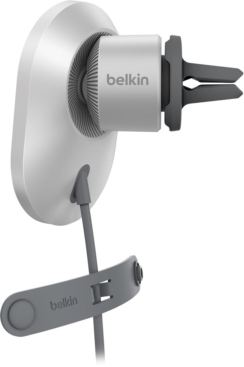 Belkin Car Vent Mount Qi2 15W 1.5m Hvid, Sølv