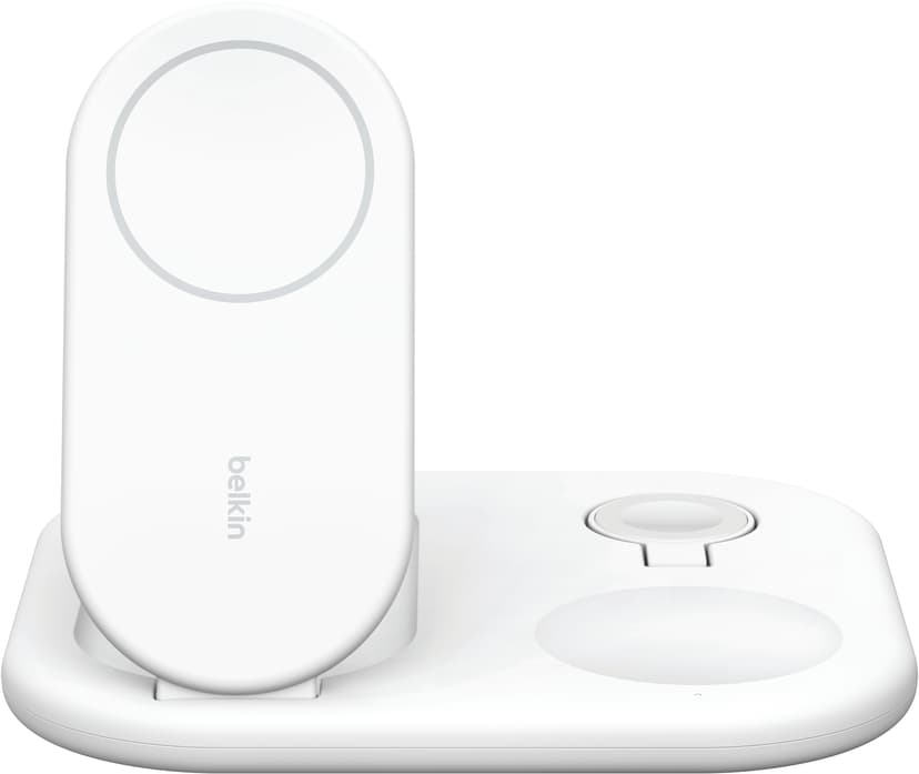 Belkin Magnetic 3-in-1 Stand Qi2 1.5m Valkoinen
