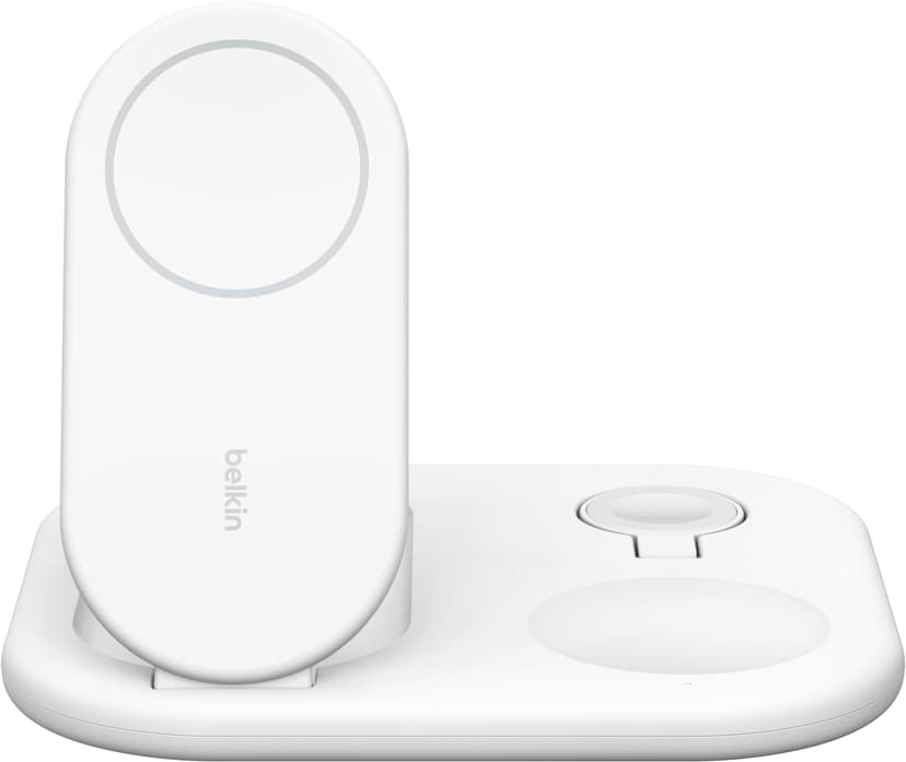 Belkin Magnetic 3-in-1 Stand Qi2 1.5m Valkoinen