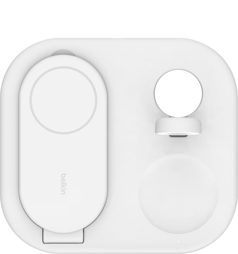Belkin Magnetic 3-in-1 Stand Qi2 1.5m Valkoinen
