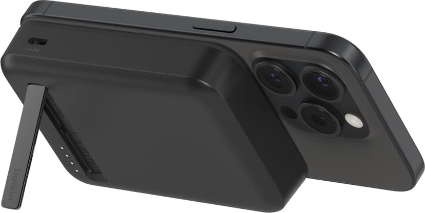 Belkin Qi2 MagSafe Powerbank With Kickstand Musta