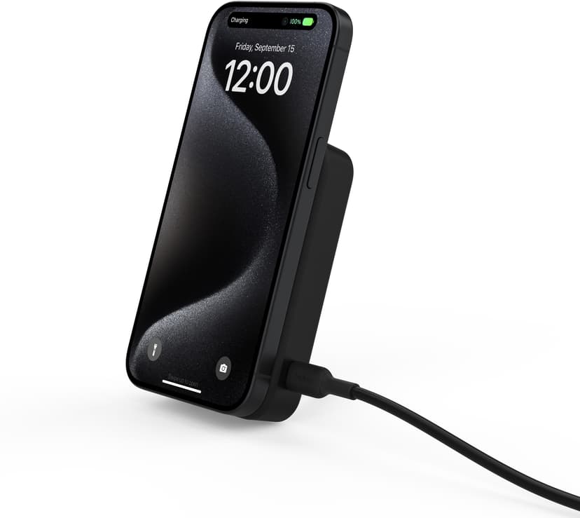 Belkin Qi2 MagSafe Powerbank With Kickstand Musta