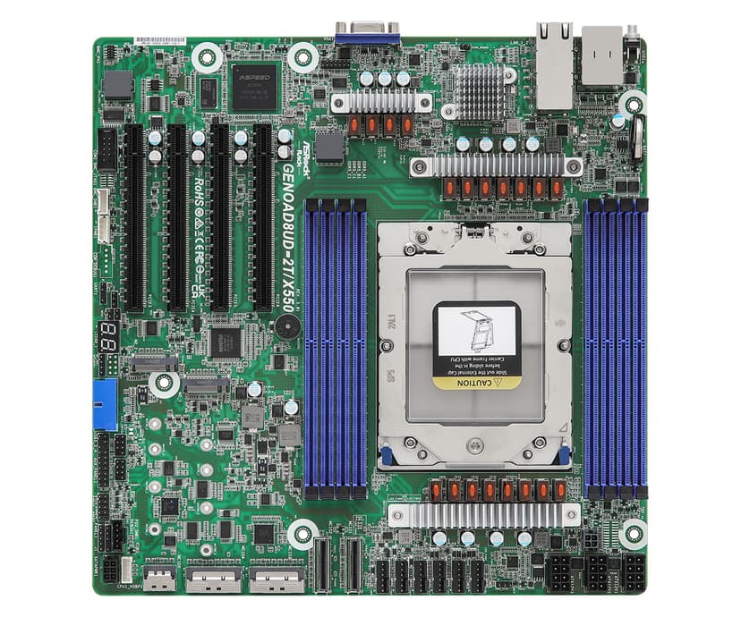 ASRock GENOAD8UD-2T/X550 emolevy Socket SP5 mikro ATX Socket SP5 mikro ATX