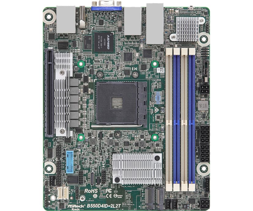 ASRock B550D4ID-2L2T emolevy AMD B550 Kanta AM4 Mini ITX AM4 Mini-ITX