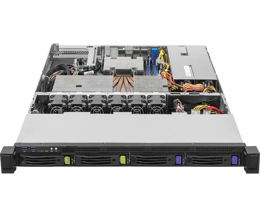 ASRock 1U4L2E-B650 RPSU server barebone AMD B650 Socket AM5 Rack (1U) Grijs