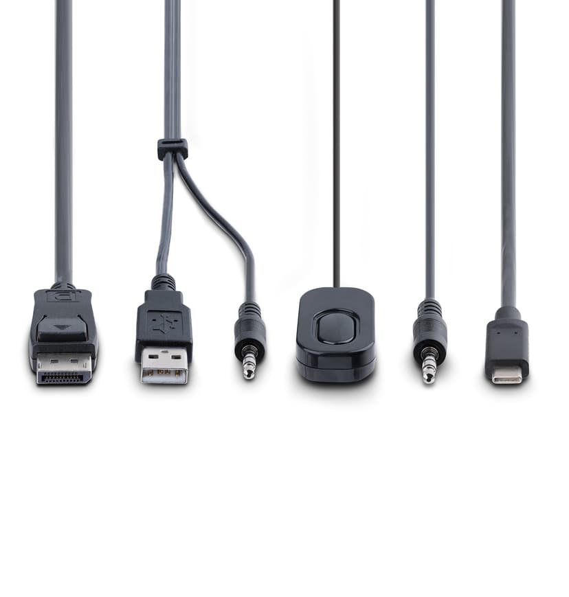 Startech 2-Port Hybrid Cable KVM-switch Sort