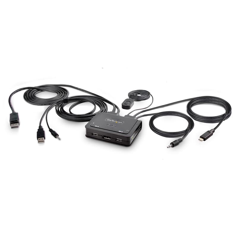Startech 2-Port Hybrid Cable KVM-switch Svart
