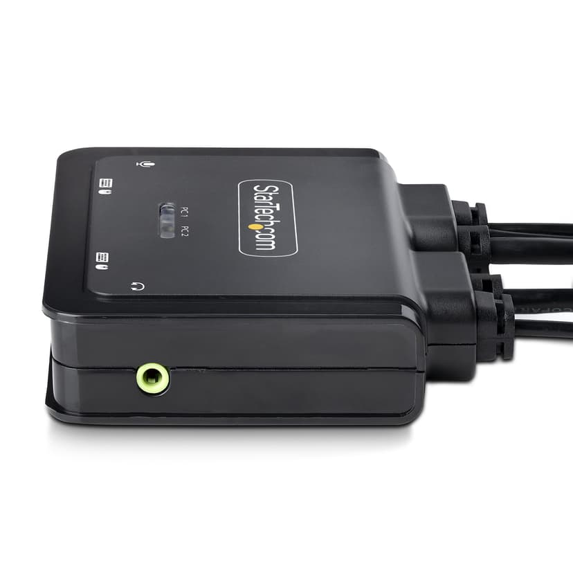 Startech 2-Port Hybrid Cable KVM-switch Sort