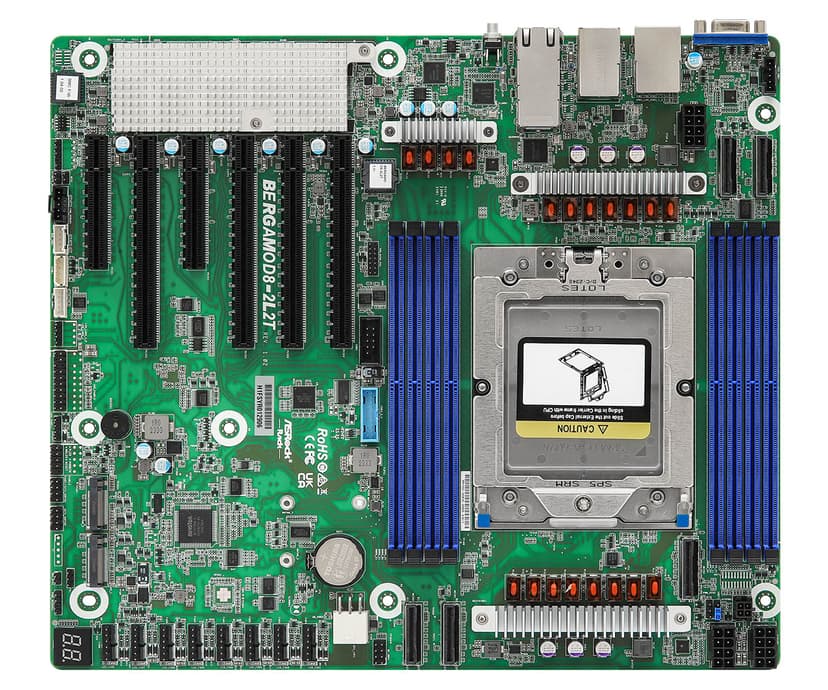 ASRock RACK BERGAMOD8-2L2T SP5 (LGA 6096) CEB Palvelimen emolevy