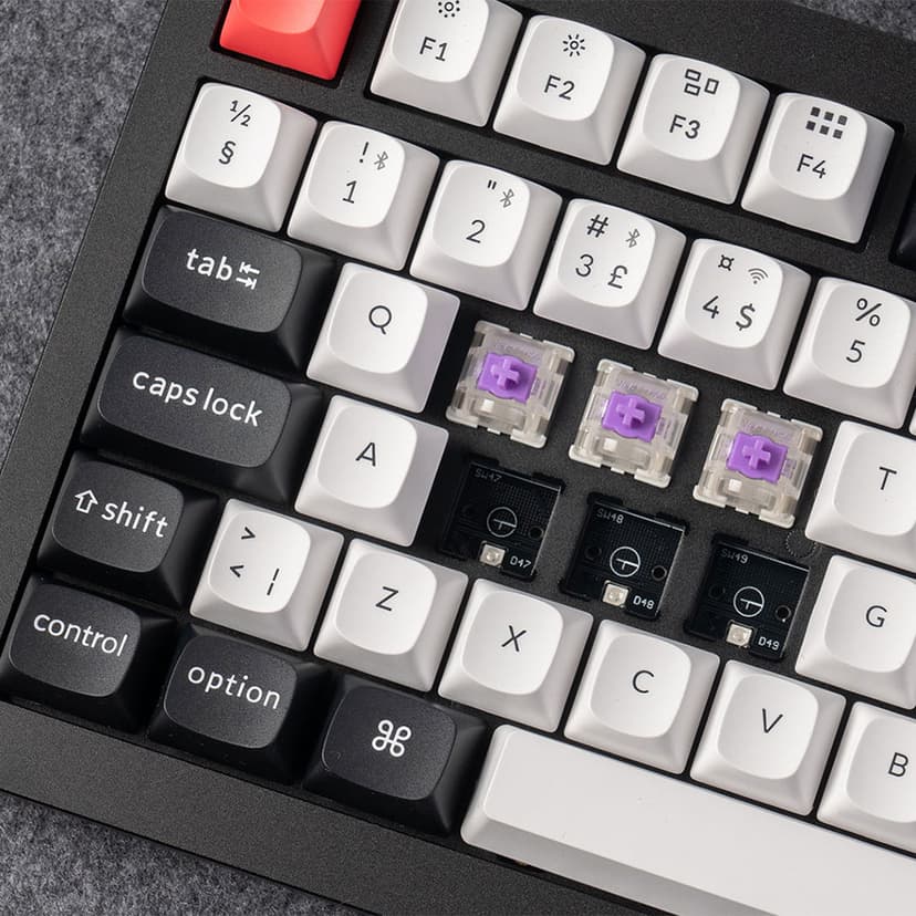 Keychron Q1 HE 75% Johdollinen ja langaton Gateron Double-Rail Magnetic Nebula Pohjoismainen