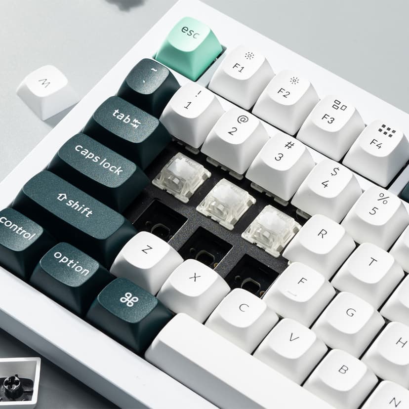 Keychron Q1 HE 75% Johdollinen ja langaton Gateron Double-Rail Magnetic Nebula Pohjoismainen
