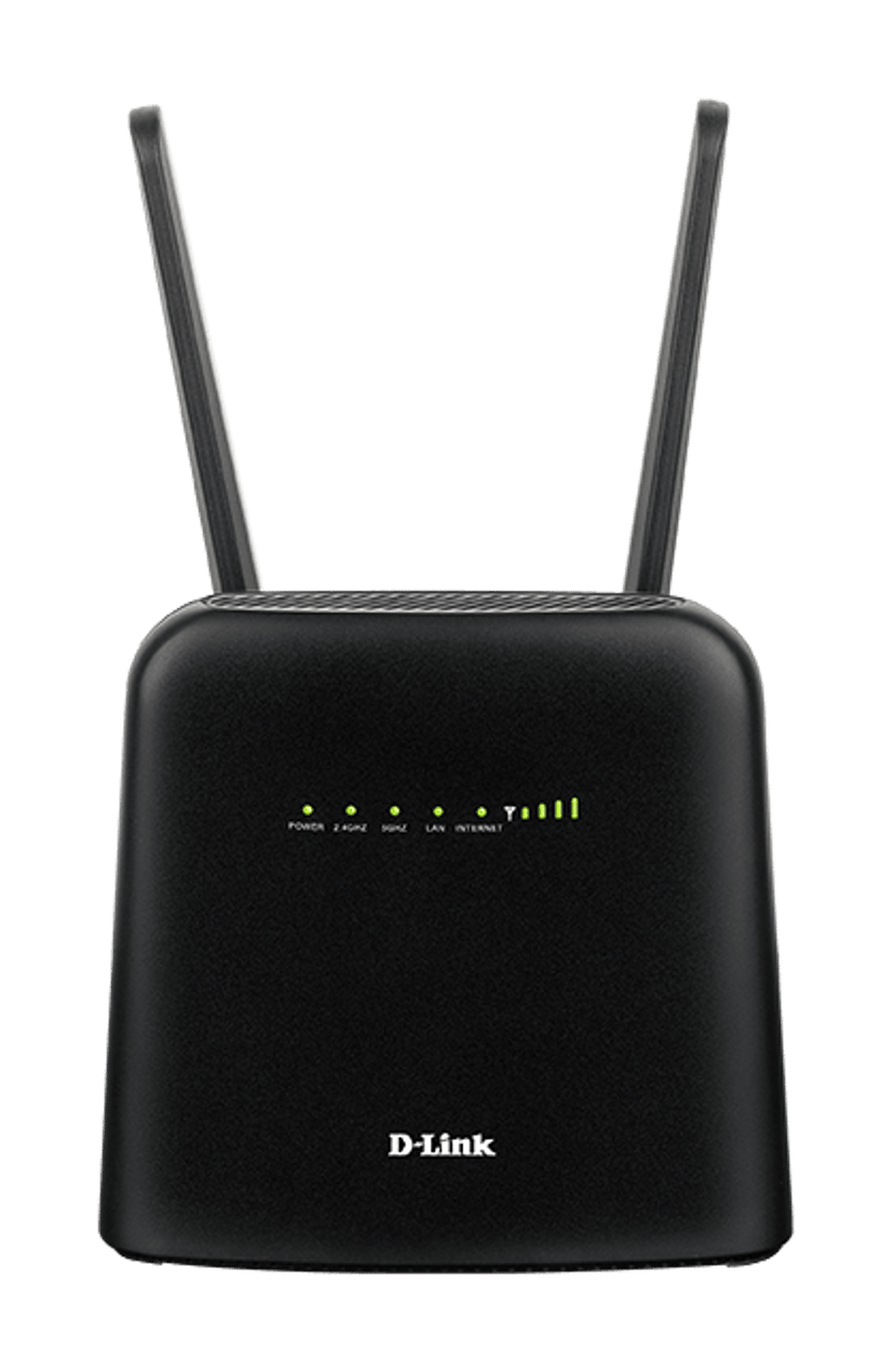 D-Link DWR-960 trådløs ruter Gigabit Ethernet Dobbelbånd (2.4 GHz / 5 GHz) 4G Sort