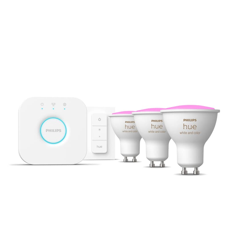 Philips Hue Startkit 3 x GU10 - White and Color Ambiance
