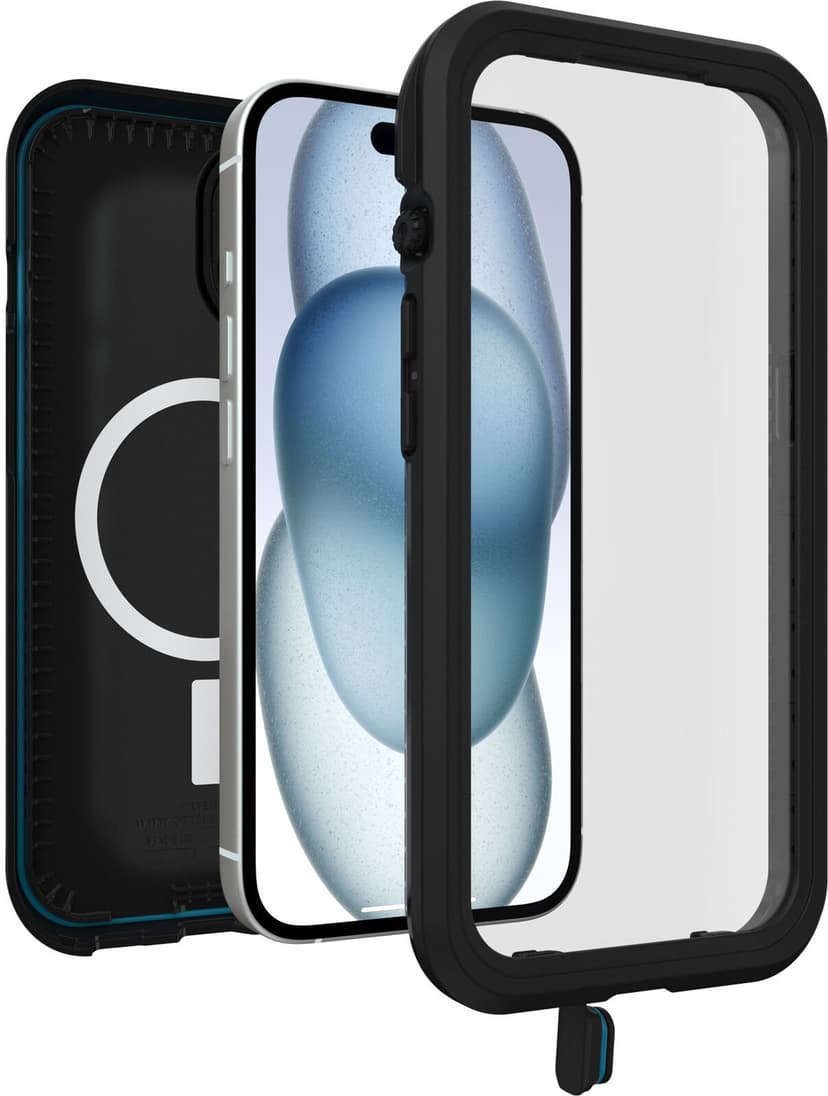 Otterbox Frē mobiltelefon etui 15,5 cm (6.1") Cover Sort iPhone 15 Sort