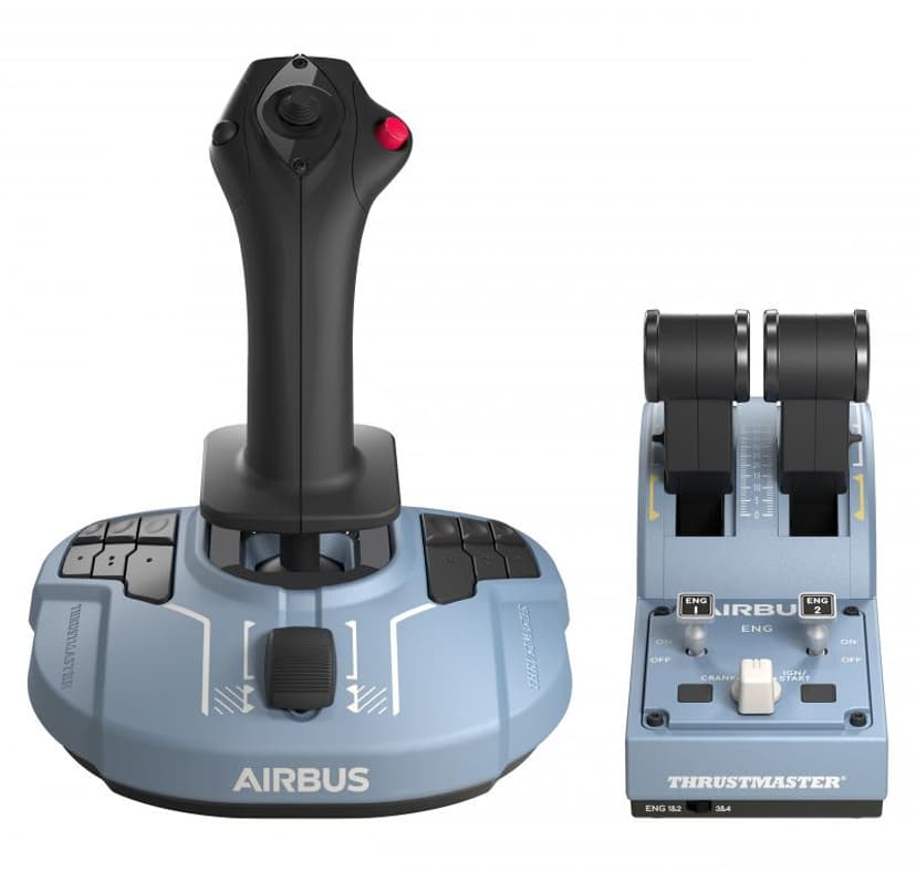 Thrustmaster TCA Officer Pack Airbus Edition Musta, Sininen USB Lentosimulaattori Analoginen/Digitaalinen PC Musta, Sininen