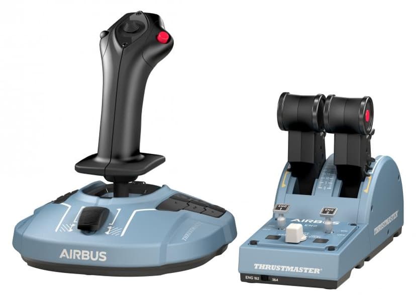 Thrustmaster TCA Officer Pack Airbus Edition Svart, Blå USB Fly Simulator Analog/digital PC Blå, Svart
