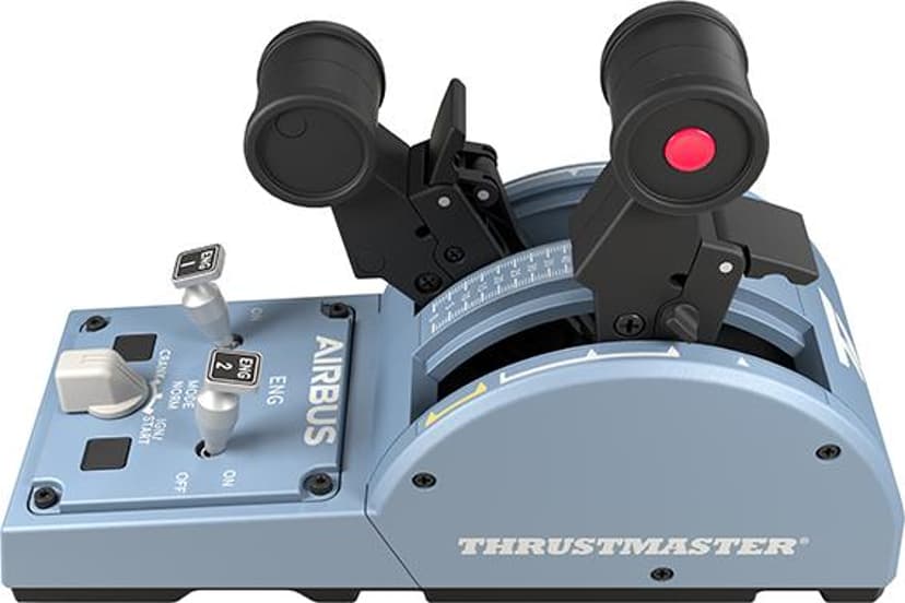 Thrustmaster TCA Officer Pack Airbus Edition Svart, Blå USB Flykt Sim Analog / Digital PC Blå, Svart