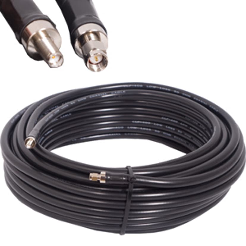 Poynting Antennkabel SMA Twin 10m SMA-Hane SMA-Hona 10m Svart