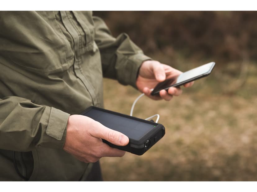 Sandberg Outdoor Solar Powerbank 24000mAh Grijs, Zwart