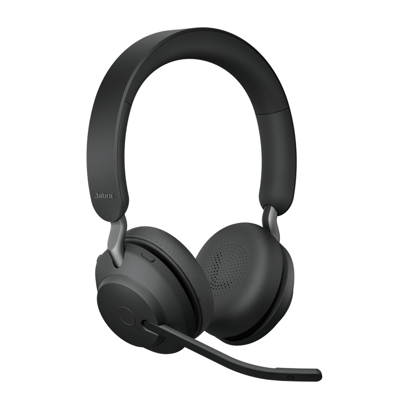 Jabra Evolve2 65 ja latausteline USB-C UC Musta