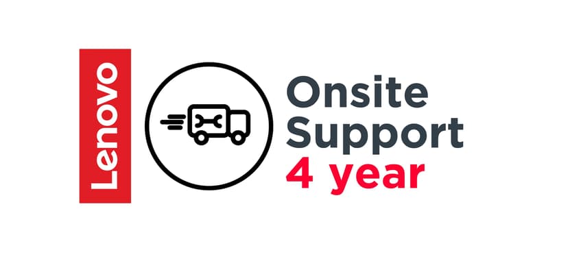 Lenovo 4 Year Onsite Support (Add-On) 1 licentie(s) 4 jaar