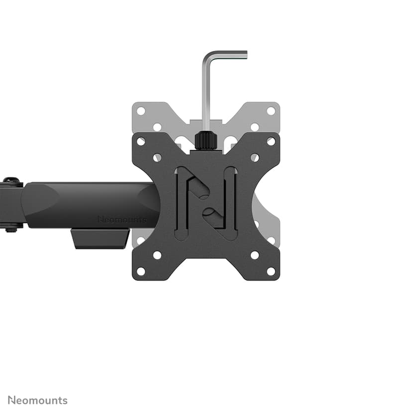 Neomounts DS60-600BL3 Monitorarm 10-27" - Quick-fix - 180°-stop
