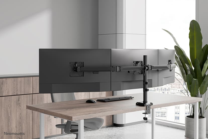 Neomounts DS60-600BL3 Monitorarm 10-27" - Quick-fix - 180°-stop