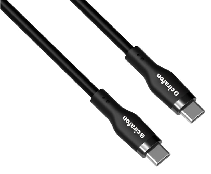 Cirafon Sync/charge Silicon Cable Cm To Cm 1.3m - Black 1.3m USB C USB C Musta