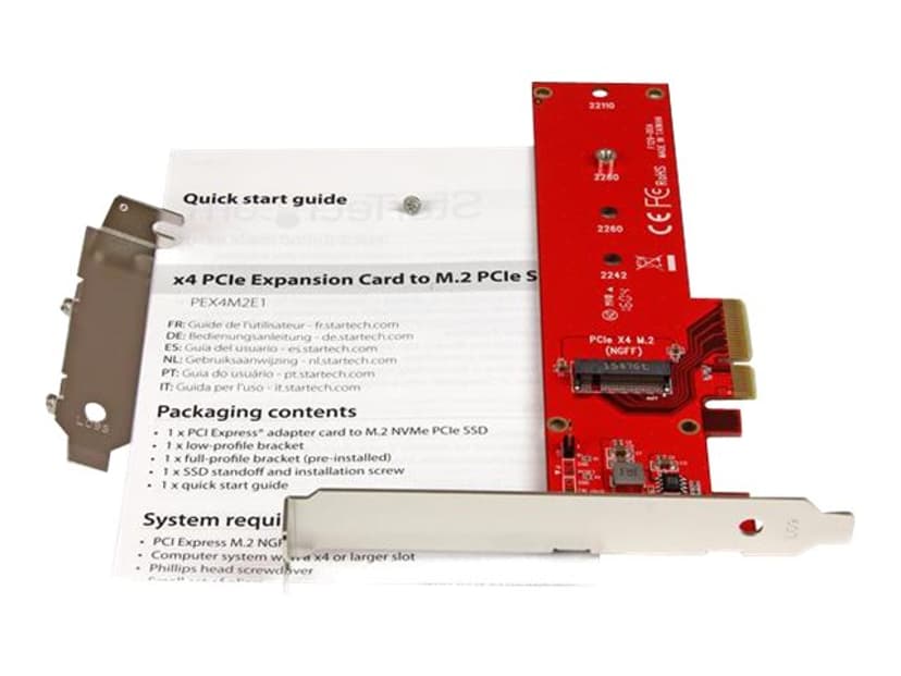 Startech x4 PCI Express - M.2 PCIe SSD Adapterikortti