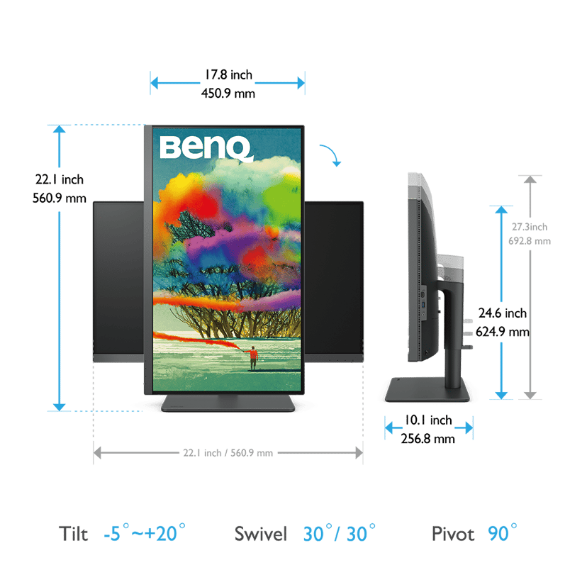 BenQ DesignVue PD2705U 27" 3840 x 2160pixels IPS 16:9 60Hz