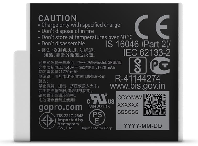GoPro Enduro Battery (HERO12/11/10/9 Black) 2pcs