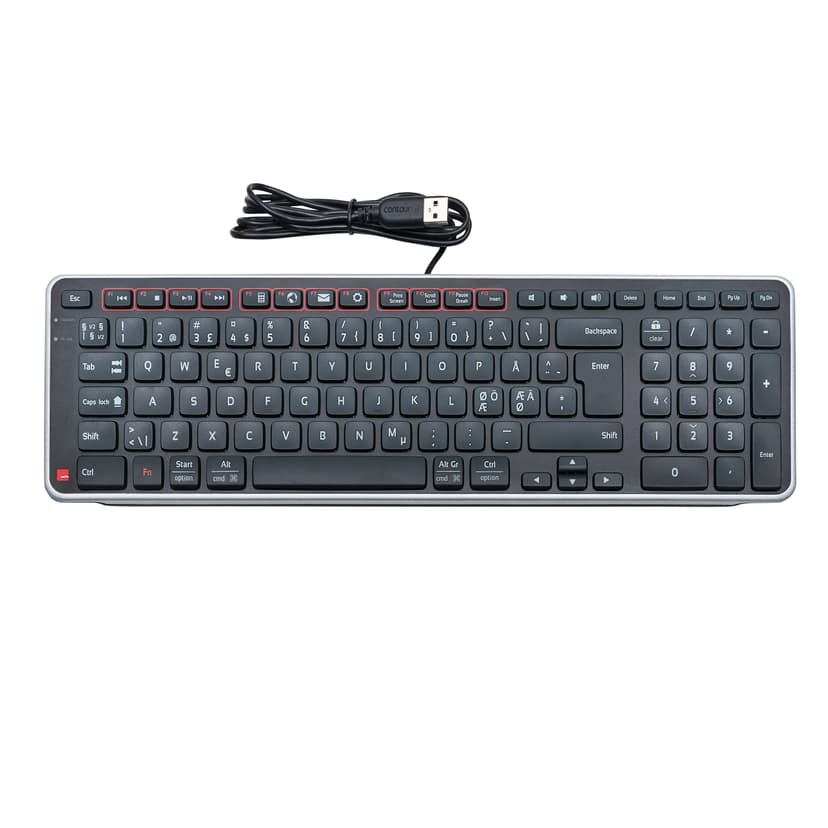 Contour Design Balance Keyboard Ledningsført Nordisk