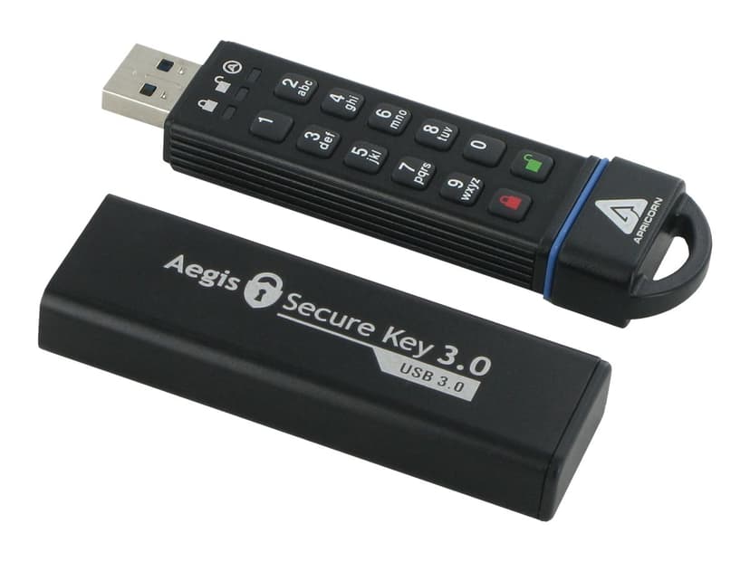 Apricorn Aegis Secure Key 3.0 240GB USB-A Svart