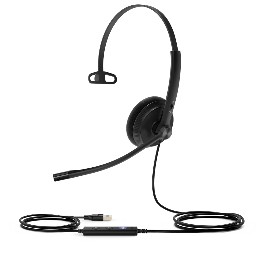 Yealink UH34 Lite Mono Teams Headset USB Type-A FCC Svart