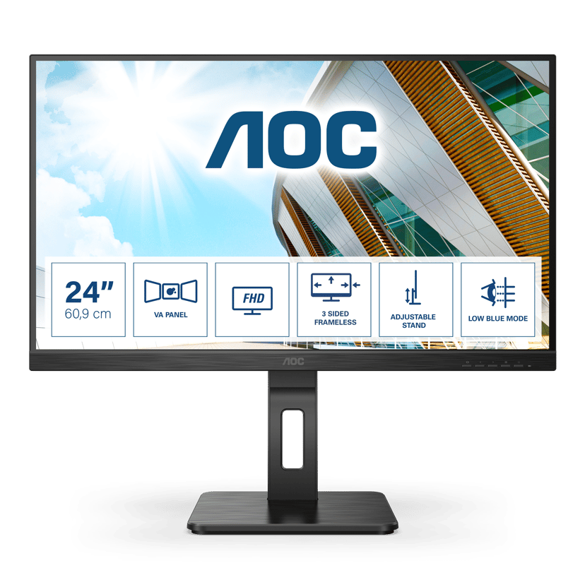 AOC Pro-line 24P2QM 23.8" 1920 × 1080pixels VA 16:9 75Hz