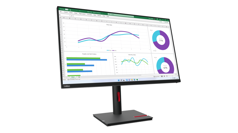 Lenovo ThinkVision T32h-30 - (Kuppvare klasse 2) 31.5" 2560 x 1440pixels IPS 16:9 60Hz