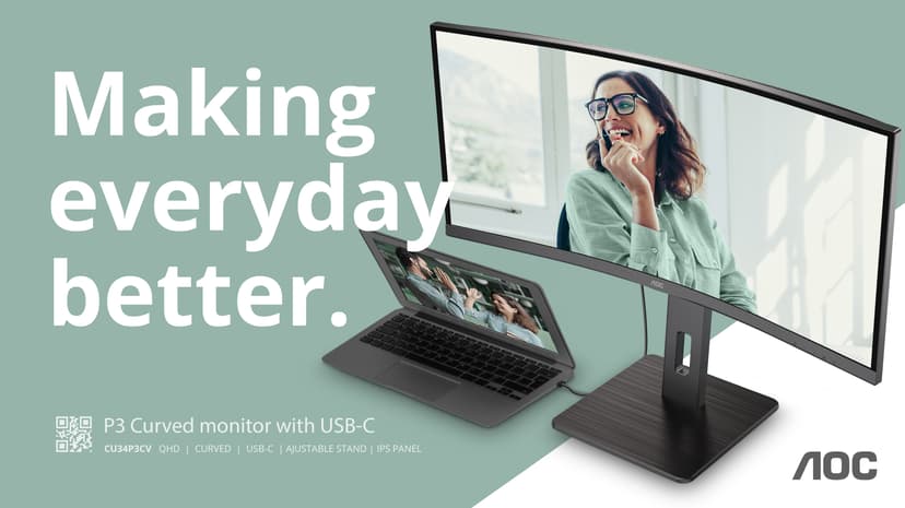 AOC Pro-line CU34P3CV Curved 34" 3440 x 1440pixels VA 21:9 100Hz