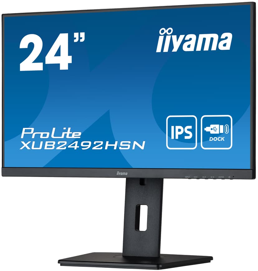 iiyama ProLite XUB2492HSN-B5 LED display 61 cm (24") 1920 x 1080 Pixels Full HD Zwart 24" 1920 x 1080pixels IPS 16:9 75Hz