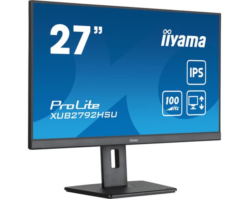 iiyama XUB2792HSU-B6 computer monitor 68,6 cm (27") 1920 x 1080 Pixels Full HD LED Zwart 27" 1920 x 1080pixels IPS 16:9 100Hz