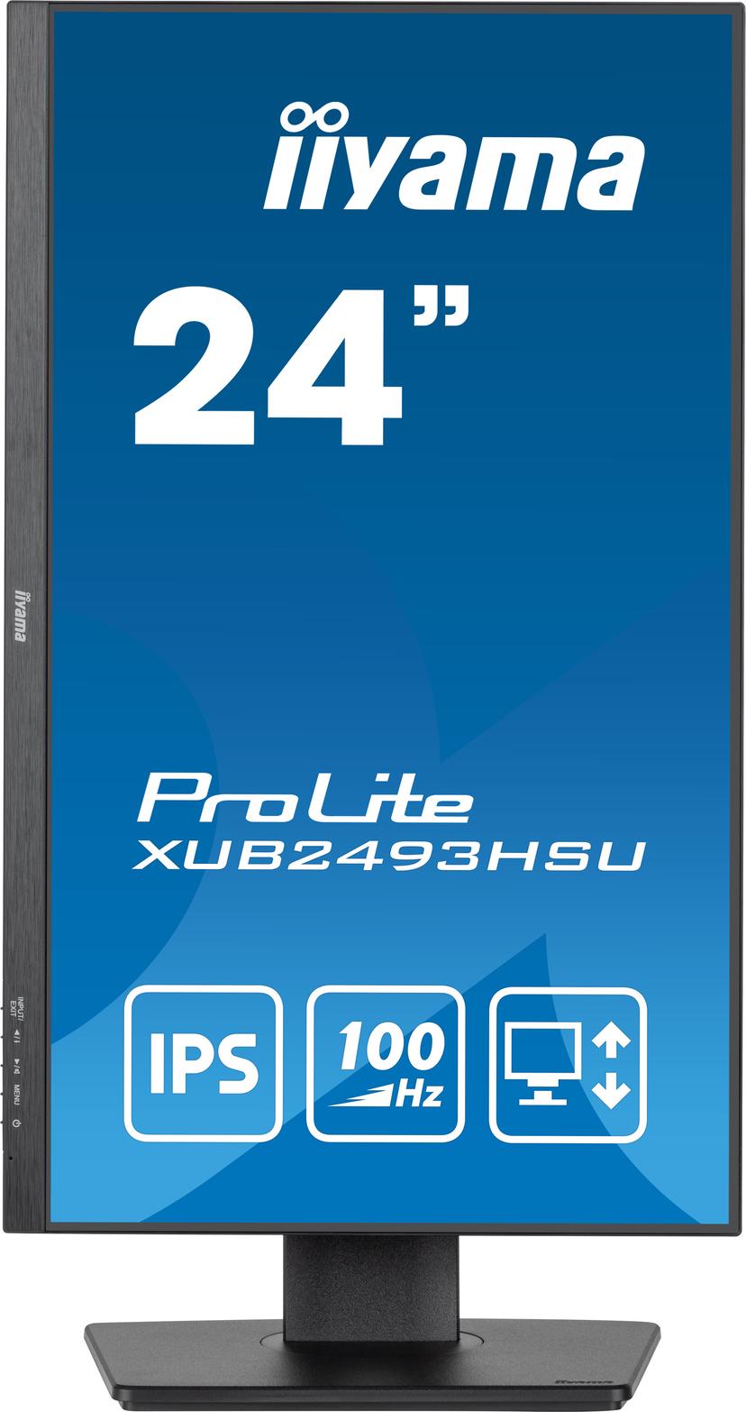 iiyama ProLite computer monitor 60,5 cm (23.8") 1920 x 1080 Pixels Full HD LED Zwart 23.8" 1920 x 1080pixels IPS 16:9 100Hz