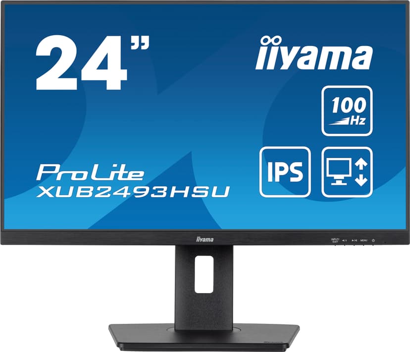 iiyama ProLite computer monitor 60,5 cm (23.8") 1920 x 1080 Pixels Full HD LED Zwart 23.8" 1920 x 1080pixels IPS 16:9 100Hz