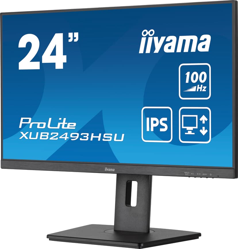iiyama ProLite computer monitor 60,5 cm (23.8") 1920 x 1080 Pixels Full HD LED Zwart 23.8" 1920 x 1080pixels IPS 16:9 100Hz