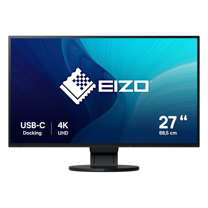 HPE EIZO FlexScan EV2785-BK LED display 68,6 cm (27") 3840 x 2160 piksler 4K Ultra HD Sort 27" 3840 x 2160pixels IPS 16:9